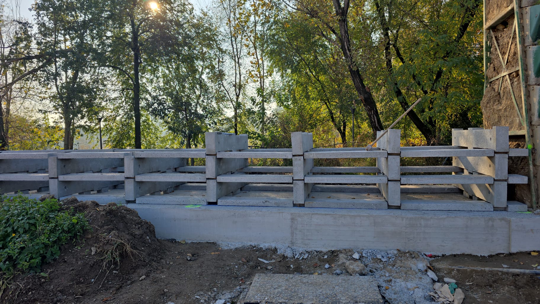 Barriera antirumore in cls prefabbricato - vista 2